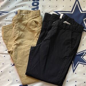The Children's Place Black and Tan Casual Kids Pants 12Husky